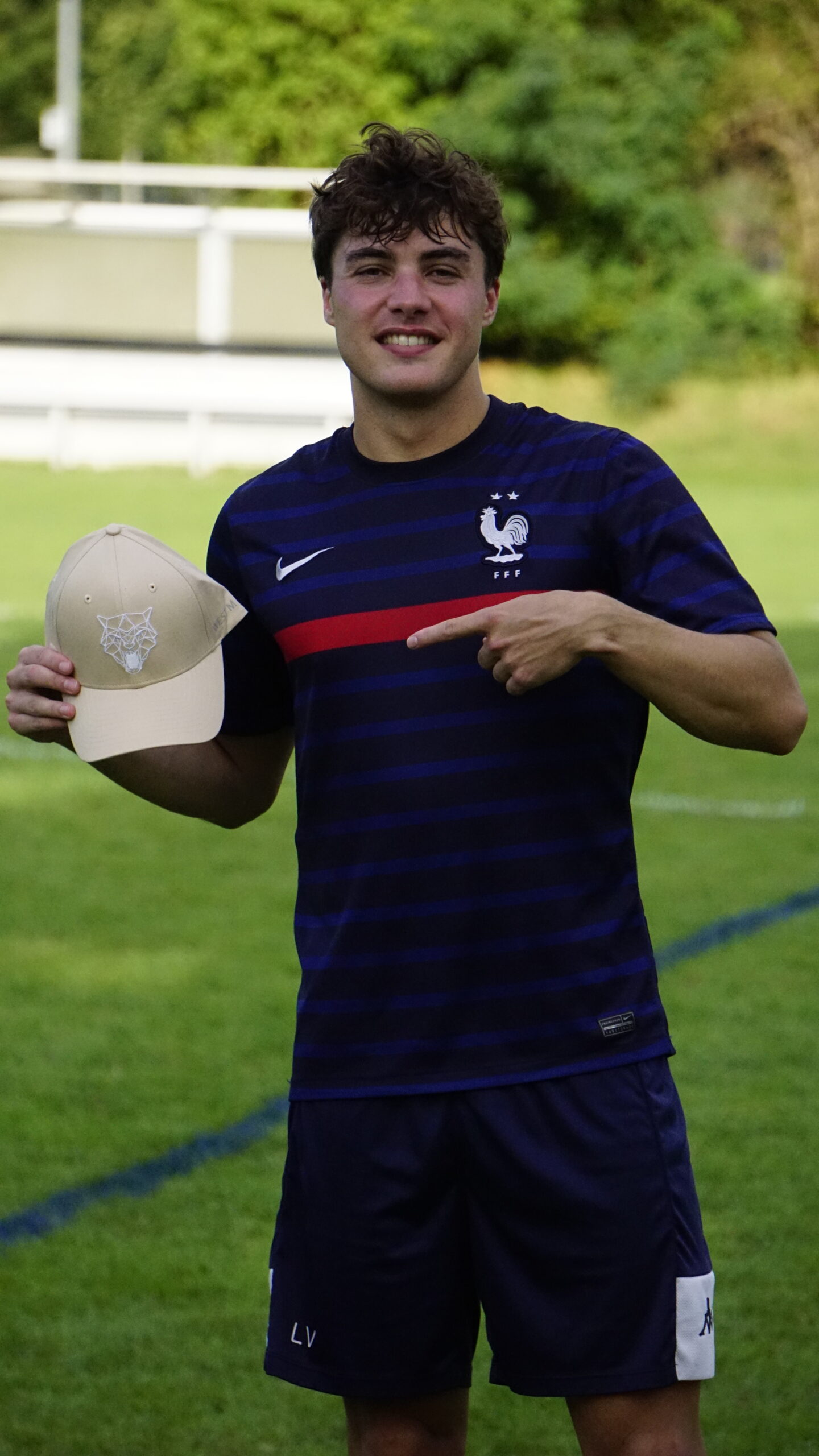 Louis with his Seven of the Tournament prize